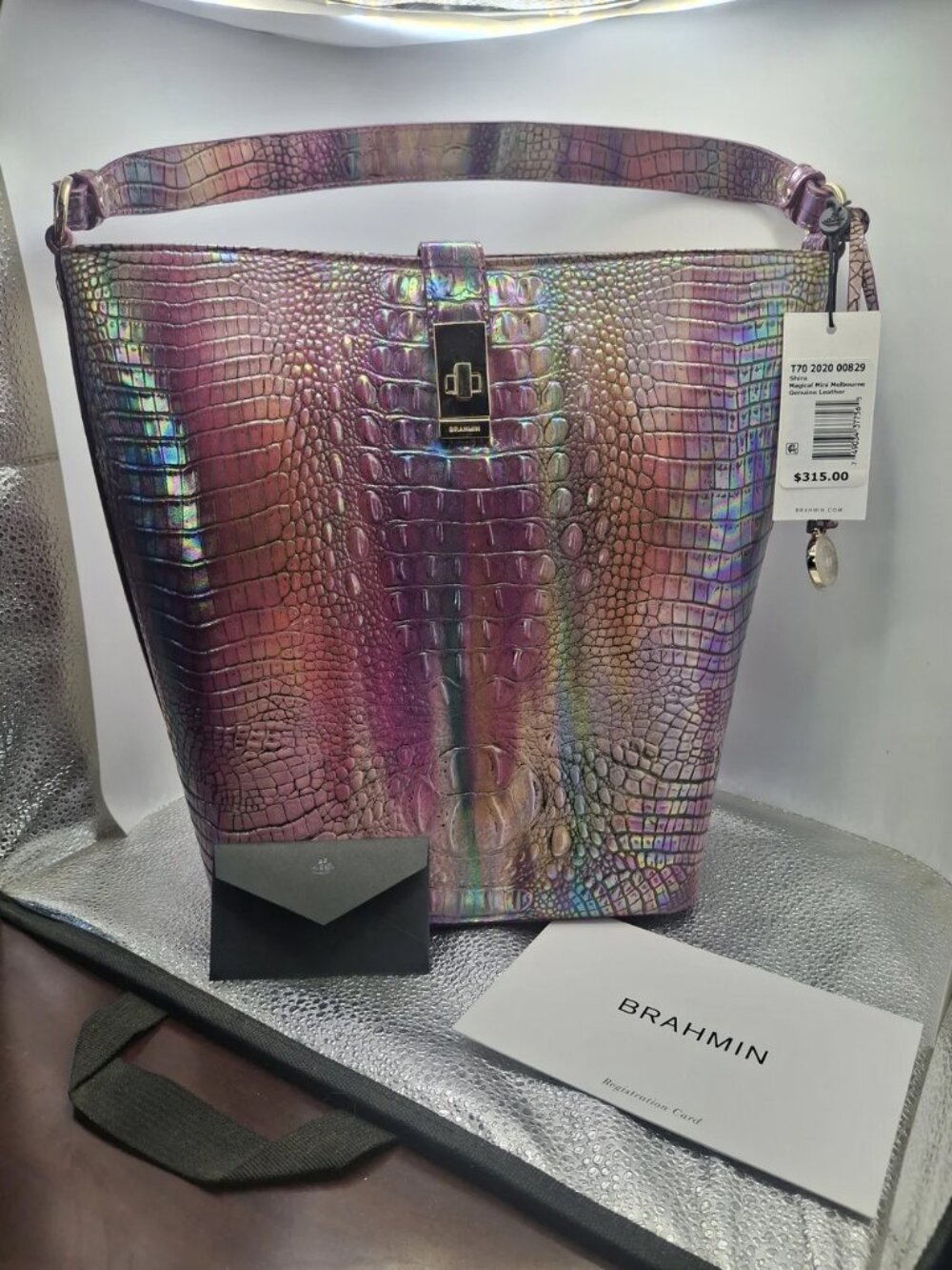 Brahmin Leather Tote NWT Shoulder Bag Handbag Magical Melbourne Satchel Tote